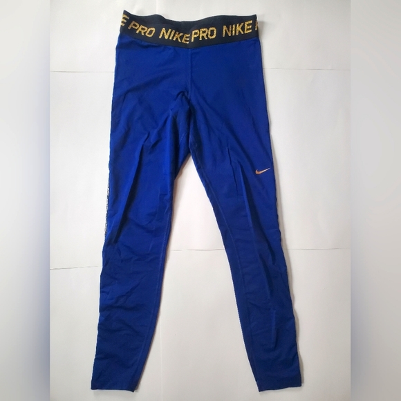 royal blue nike pro leggings